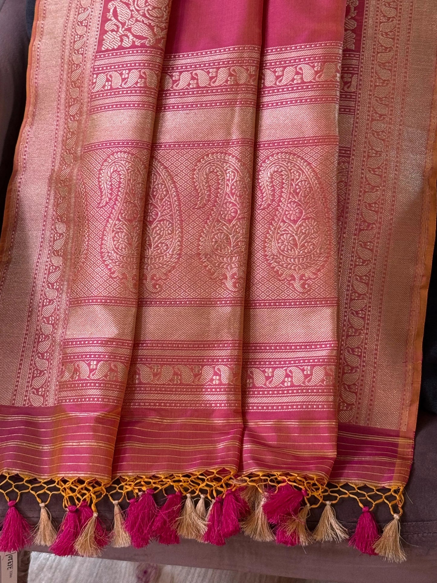 Katan Silk Dupatta Heritage Weaves