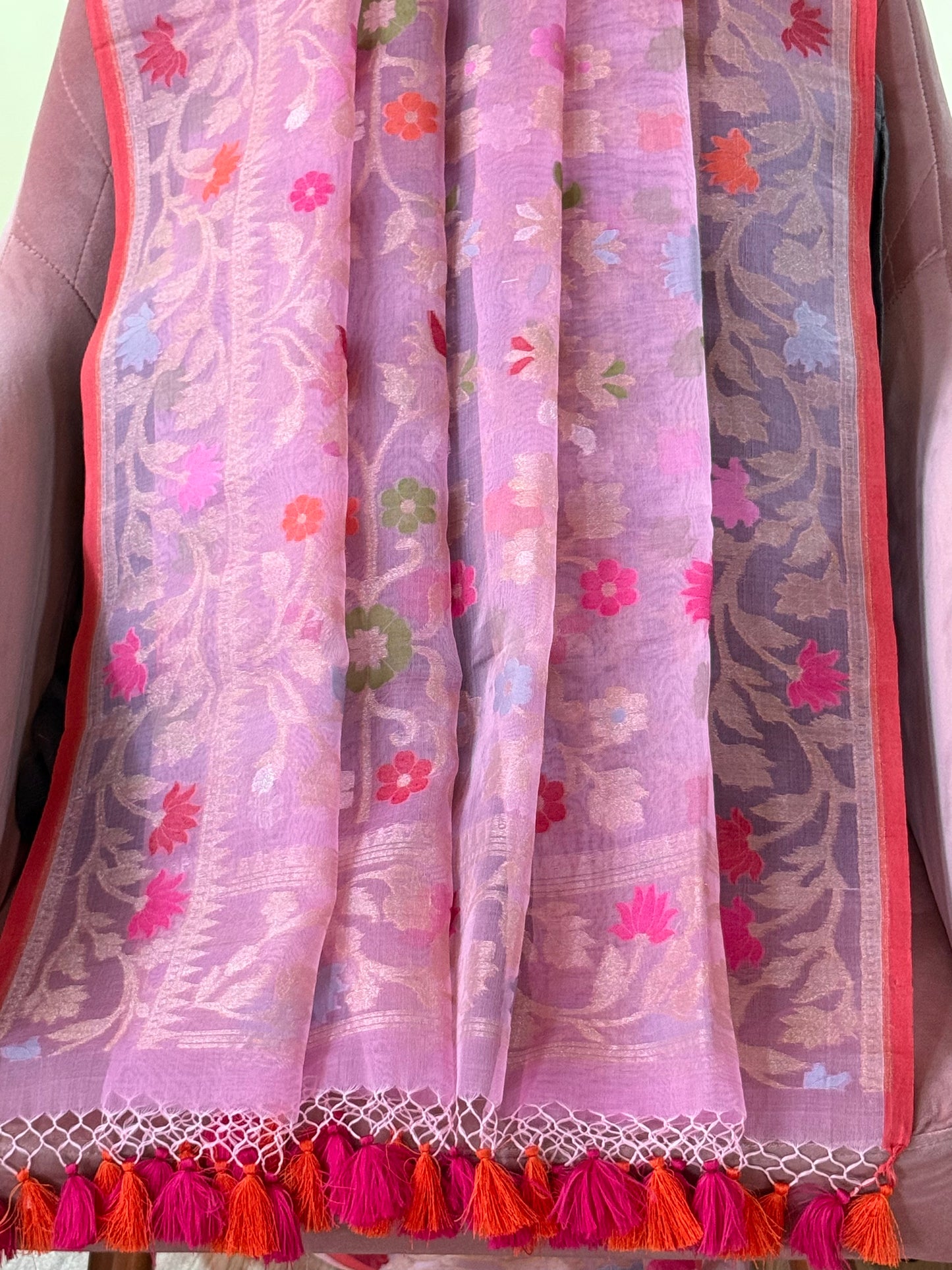 Kora Silk Jamdani Dupatta