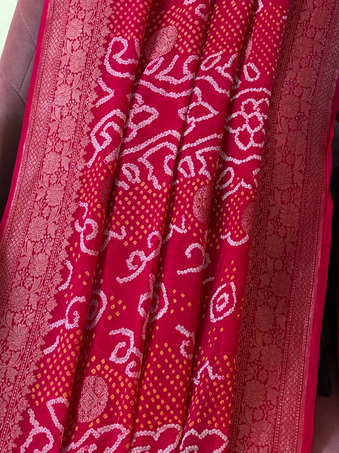 Premium Banarasi Bandhani Dupatta