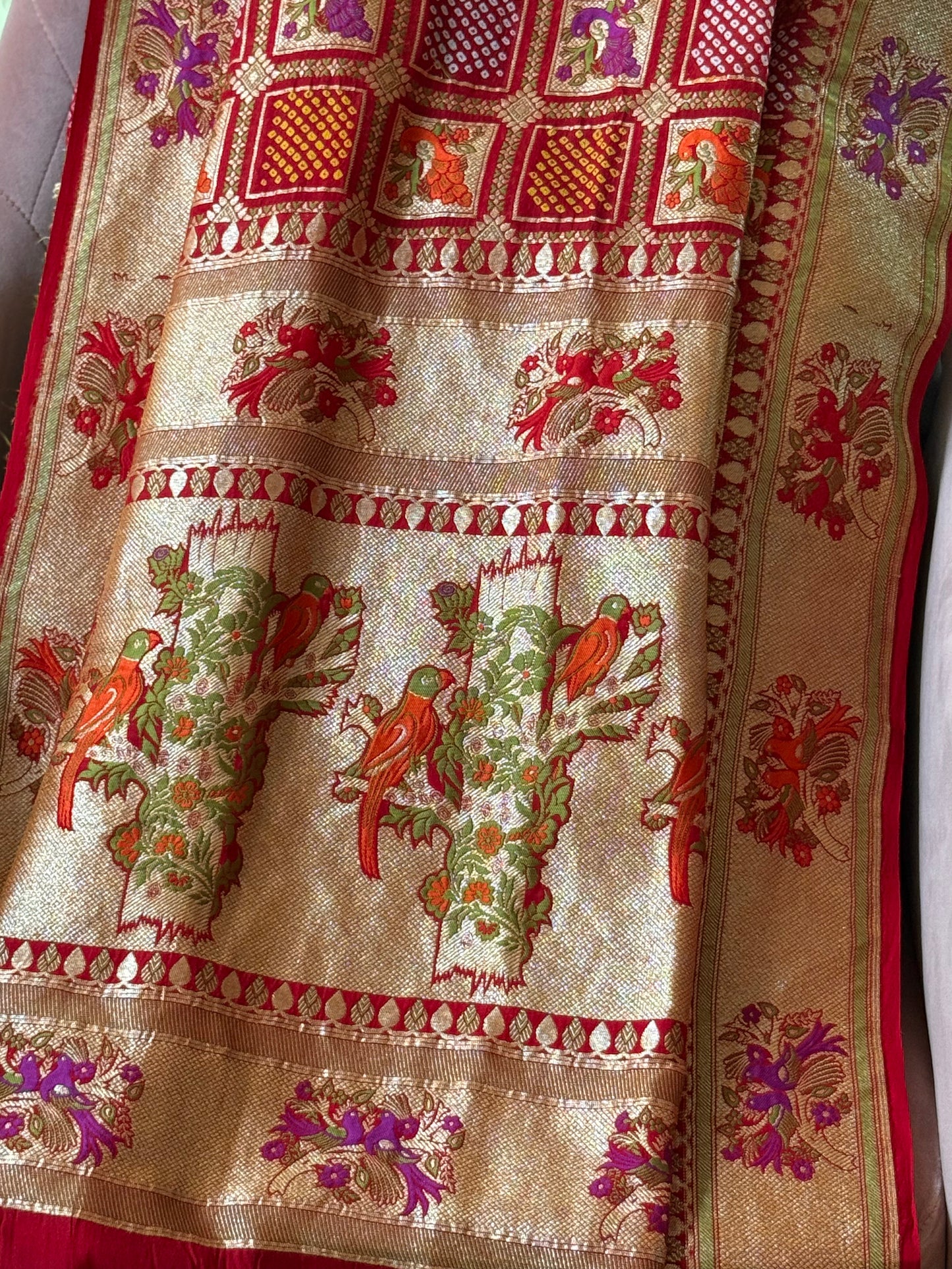 Premium Banarasi Bandhani Dupatta
