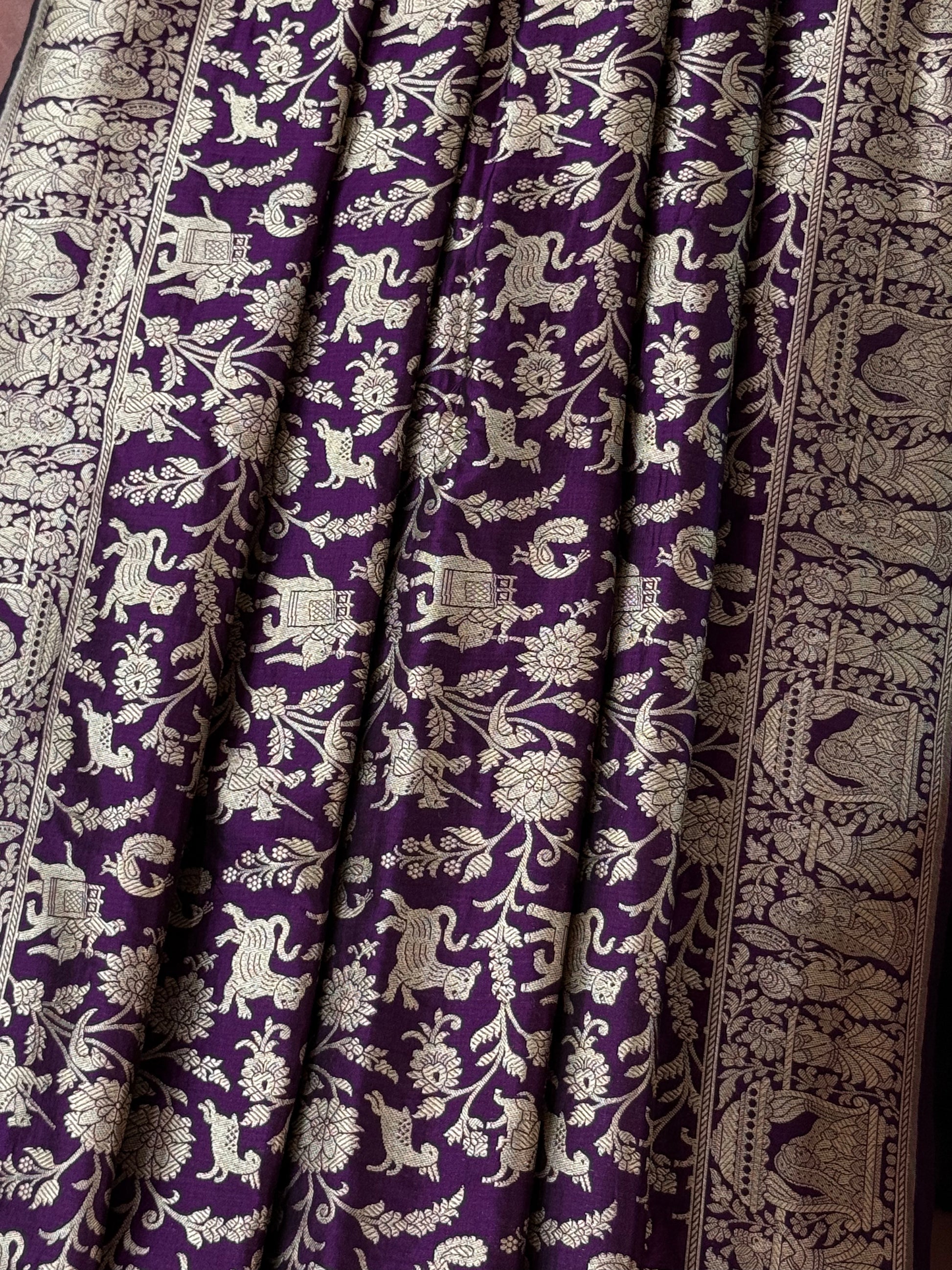 Katan Silk Shikargha Dupatta
