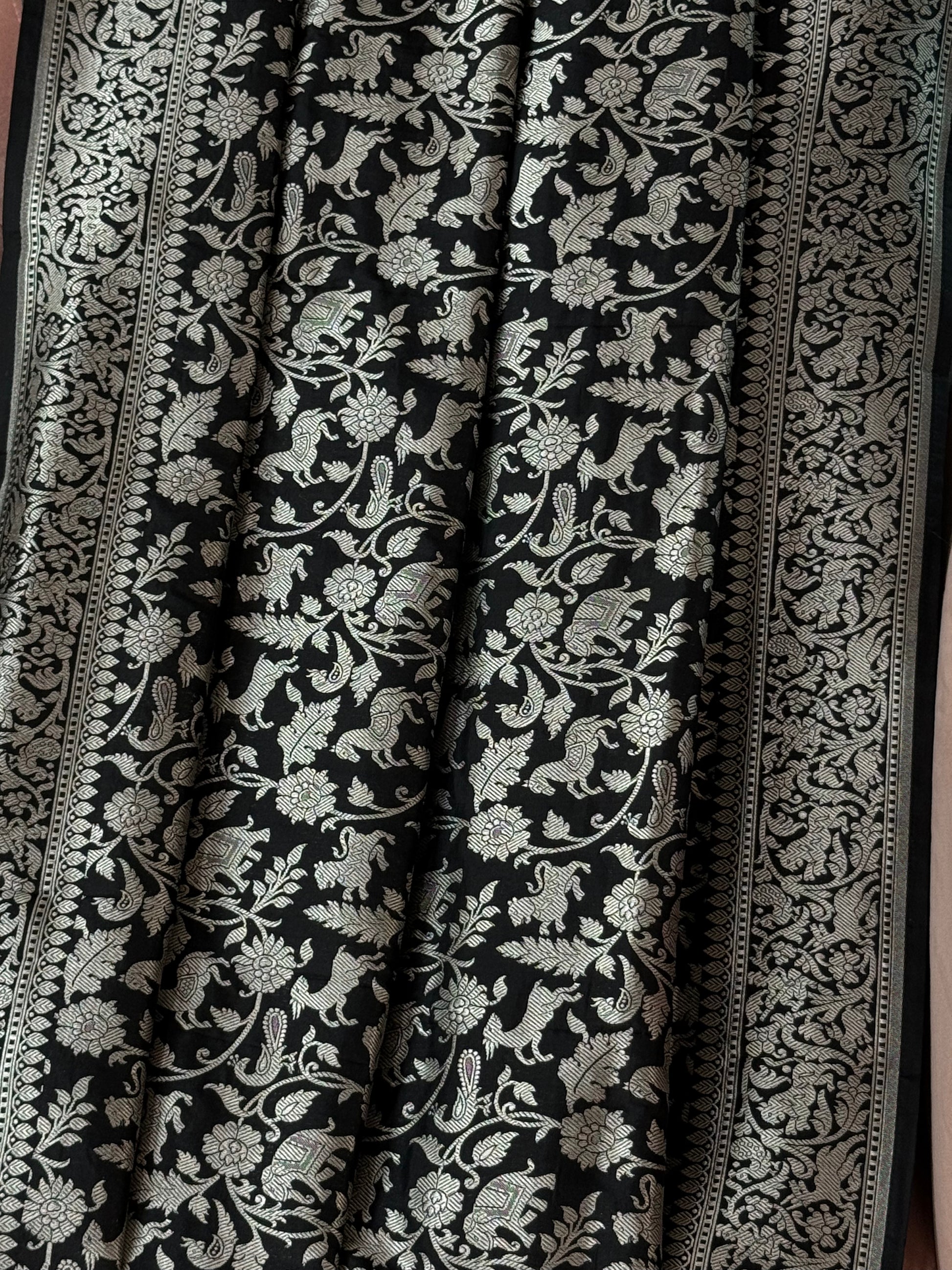 Katan Silk Shikargha Dupatta