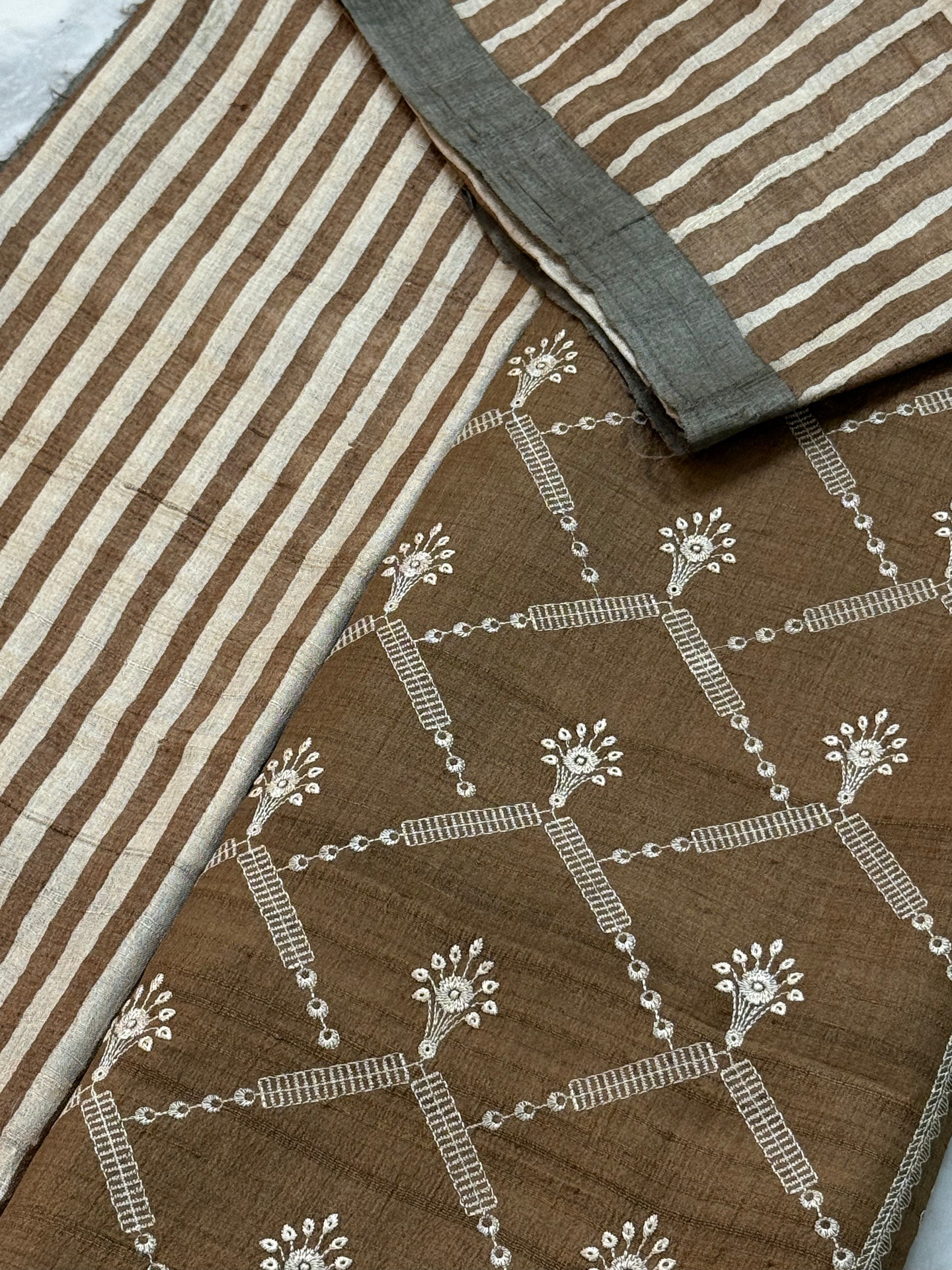 Tussar Silk Suit