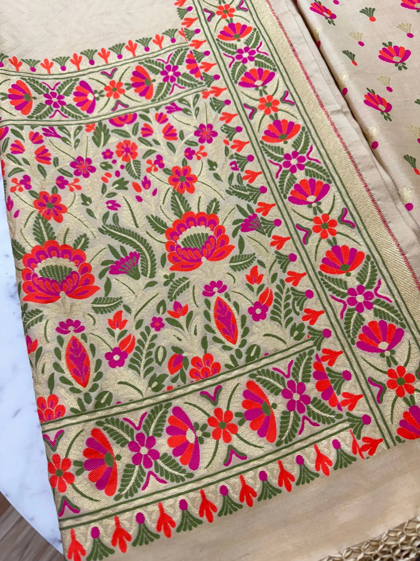 Katan Silk Suit Set Heritage Weaves Online