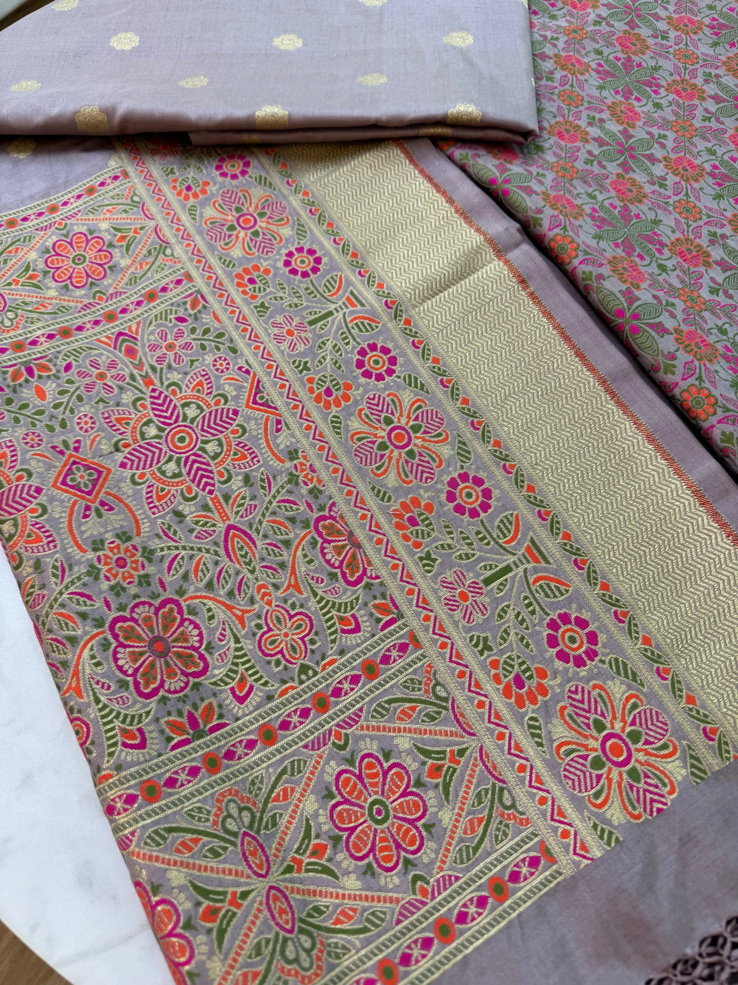 Katan Silk Suit Set Heritage Weaves Online
