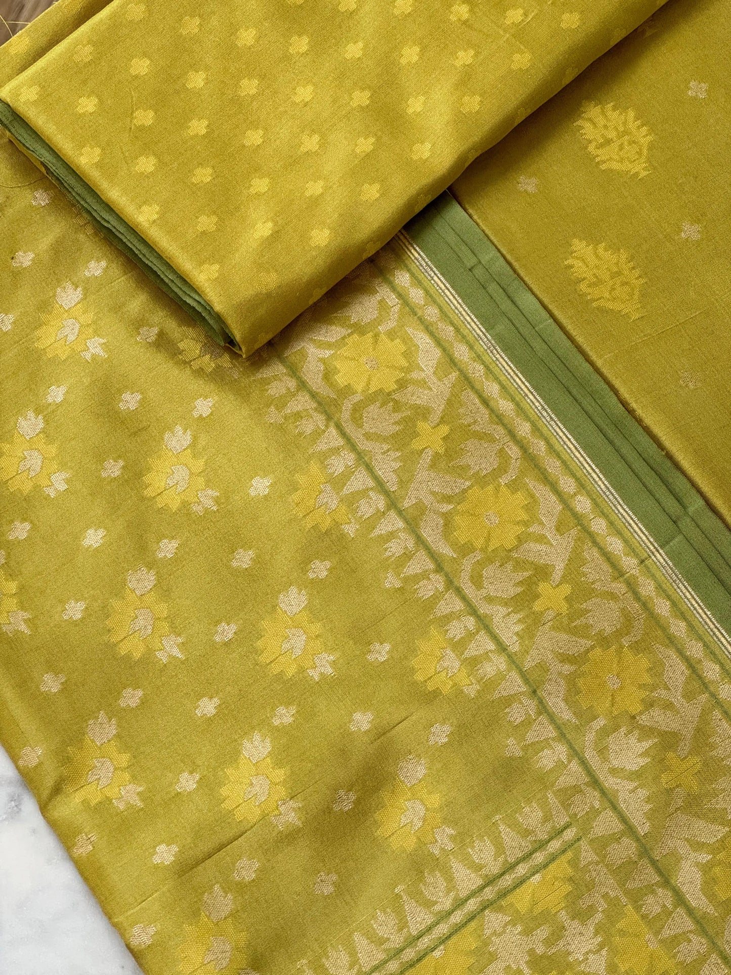 Katan Silk Suit Set Heritage Weaves