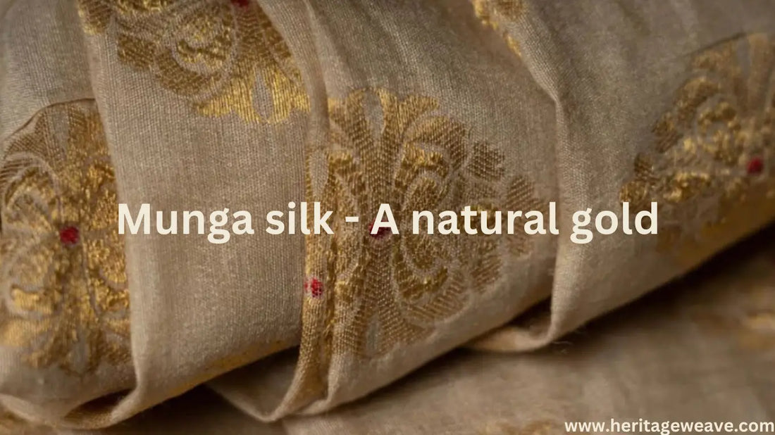 Munga-silk-A-natural-gold Heritage Weaves