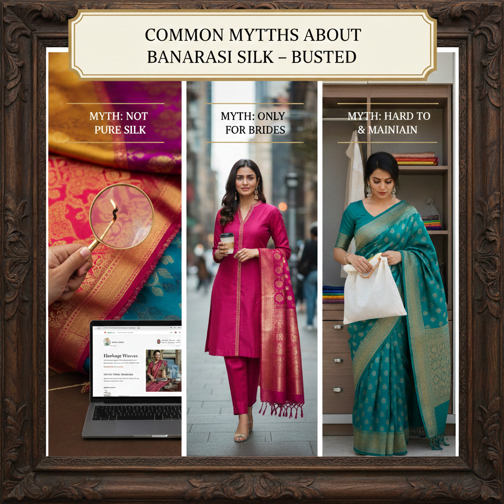 Common Myths About Banarasi Silk – Busted 