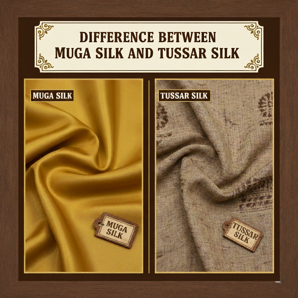 Difference Between Muga Silk and Tussar Silk