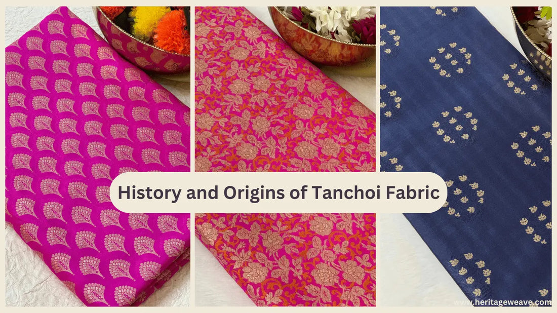 History-and-Origins-of-Tanchoi-Fabric Heritage Weaves