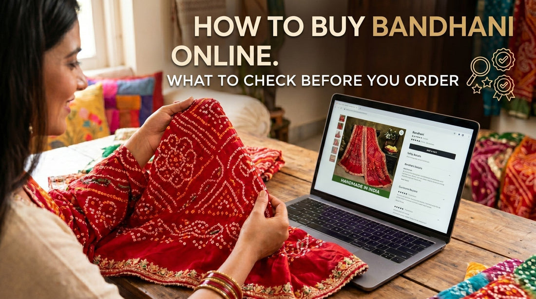 How to Buy Bandhani Dupatta Online — What to Check Before You Order 