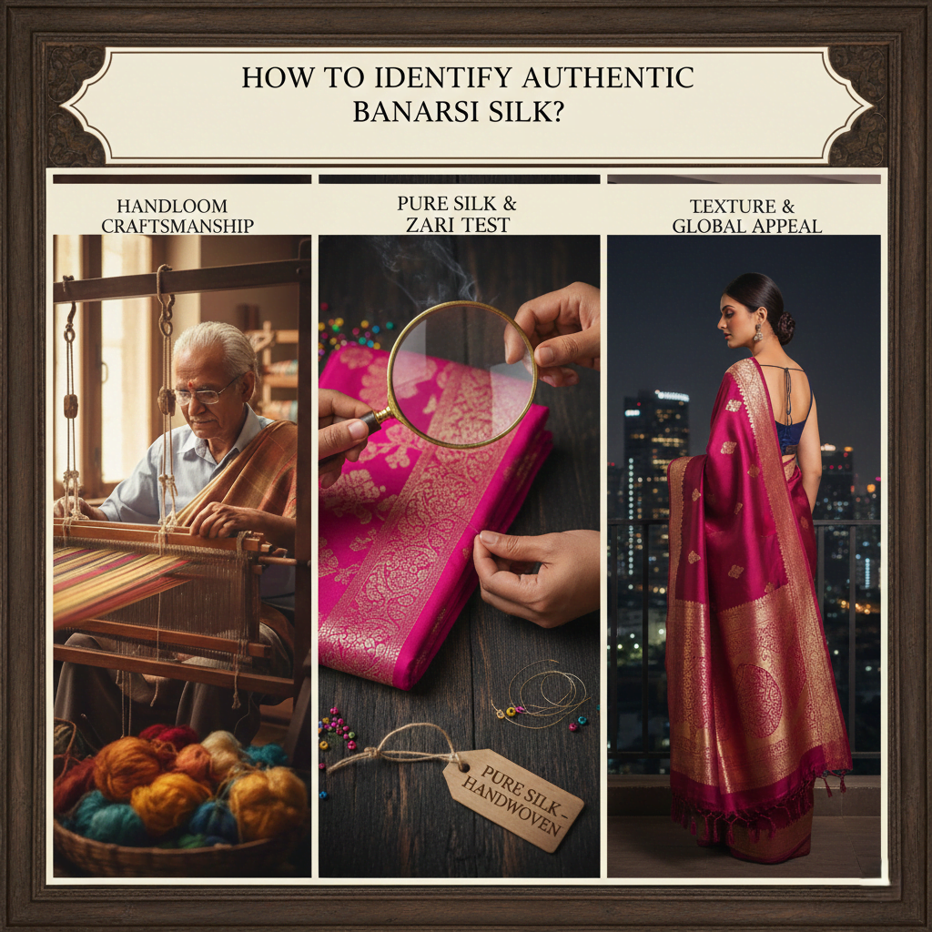 How to Identify Authentic Banarasi Silk?