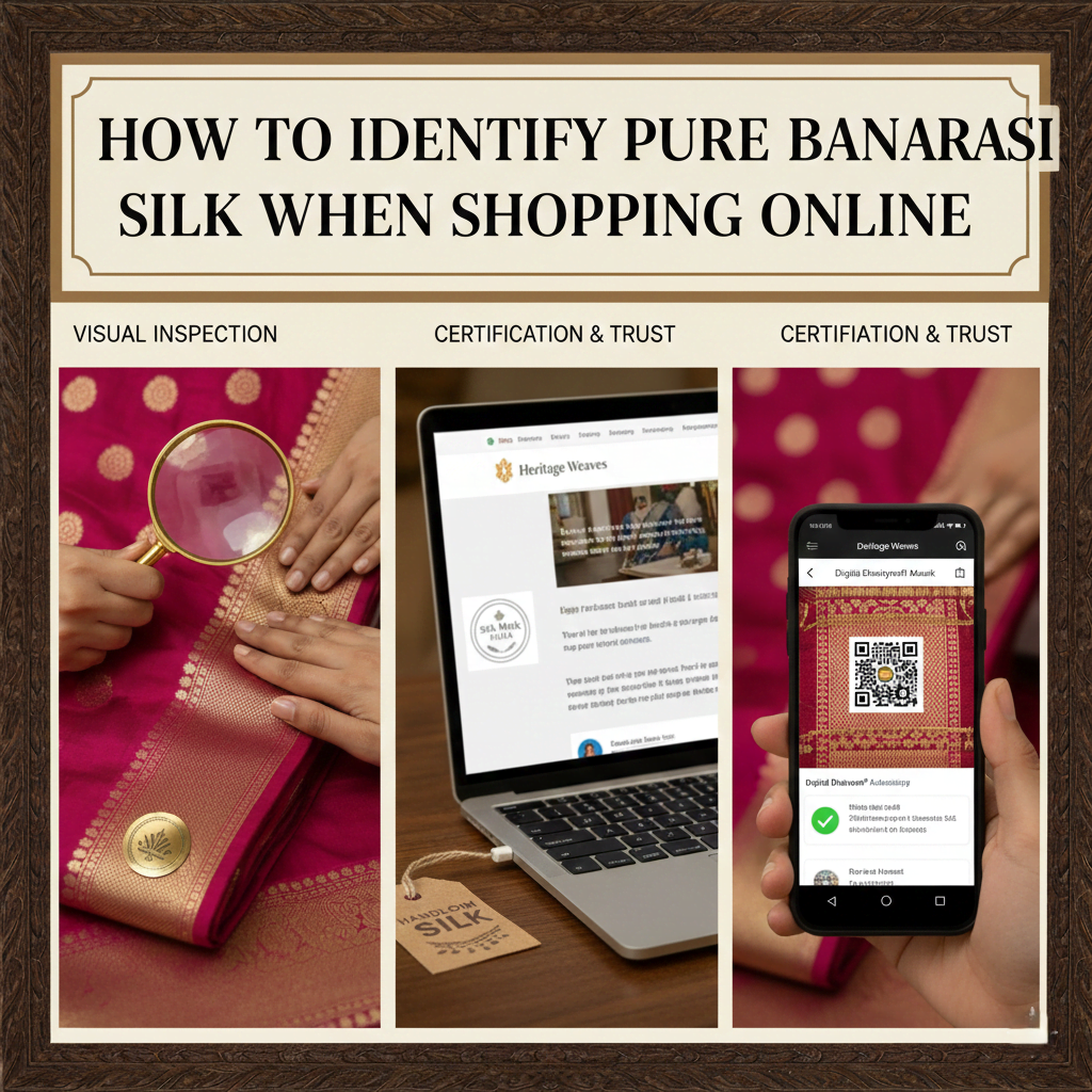 How to Identify Pure Banarasi Silk When Shopping Online 