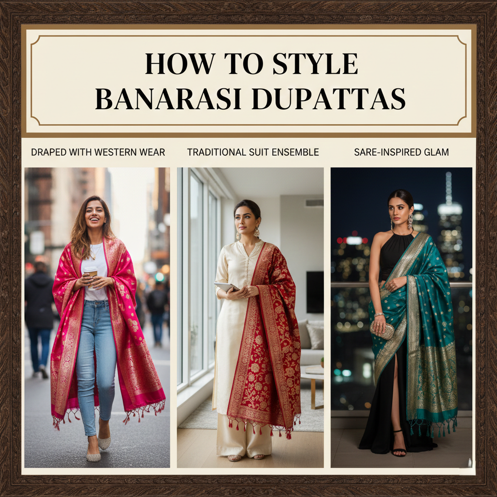 How to Style Banarasi Dupattas