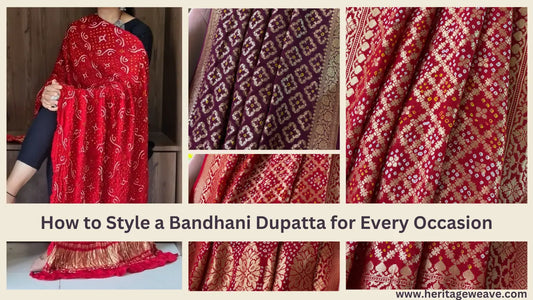 How-to-Style-a-Bandhani-Dupatta-for-Every-Occasion Heritage Weaves