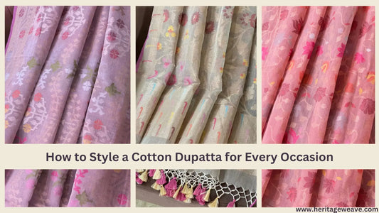 How-to-Style-a-Cotton-Dupatta-for-Every-Occasion Heritage Weaves