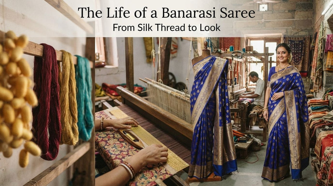 The Life of a Banarasi Saree: From Silk Thread to Loom 