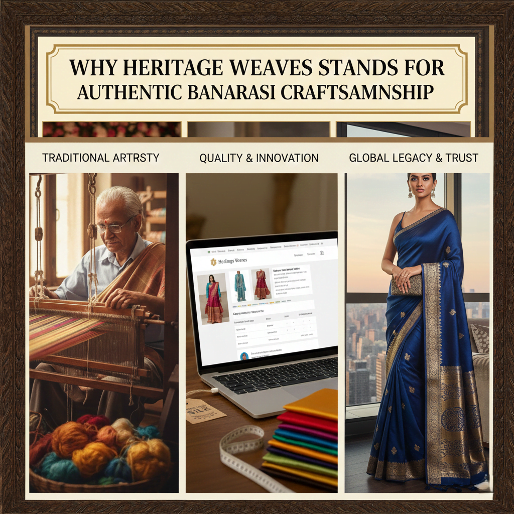 Why Heritage Weaves Stands for Authentic Banarasi Craftsmanship 