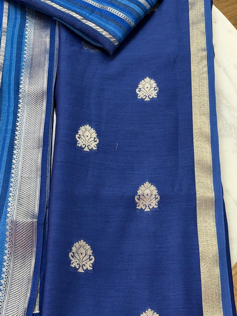 Chanderi suit set 