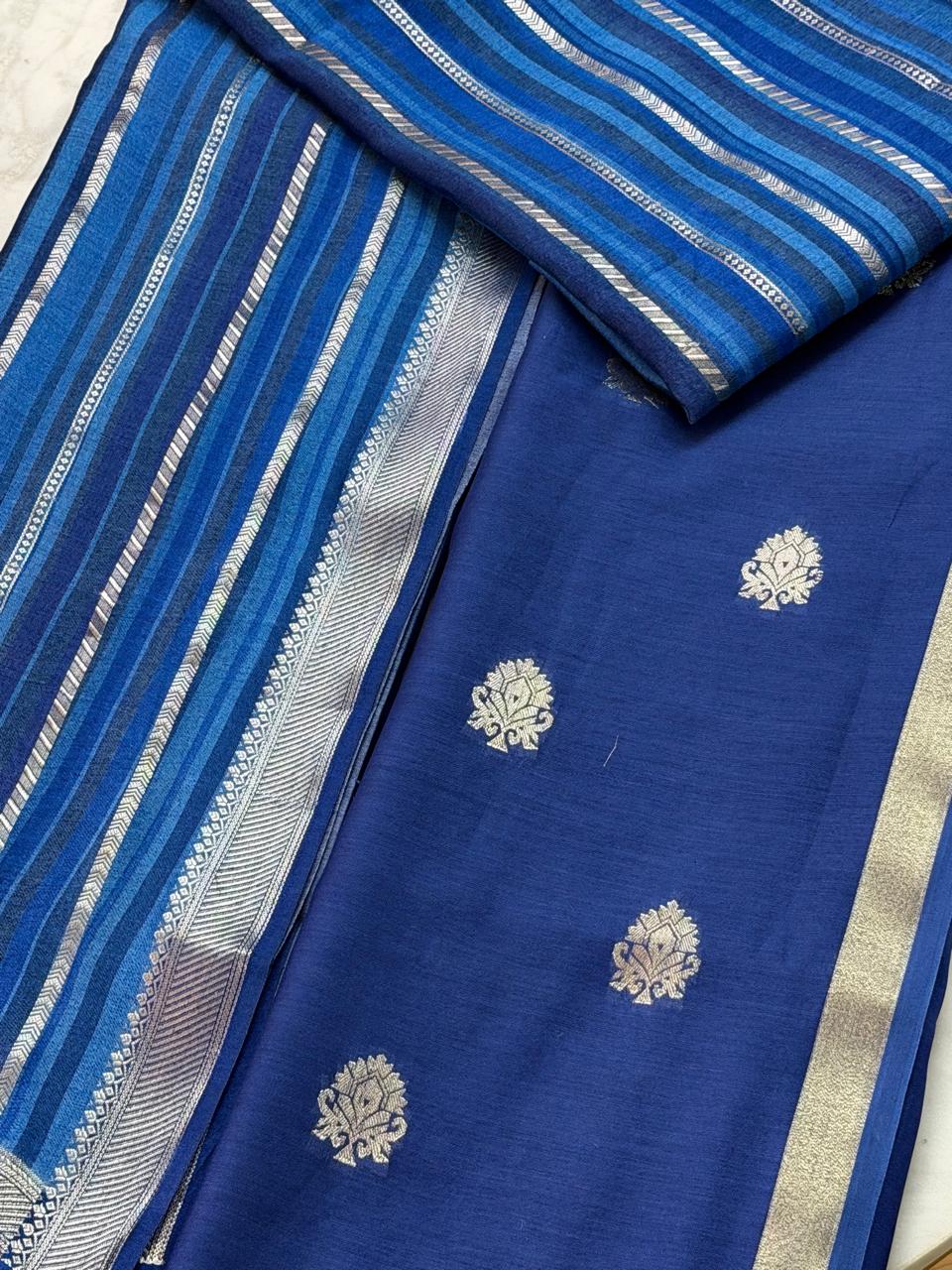 Chanderi suit set 