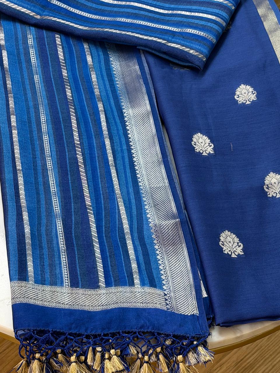 Chanderi suit set 