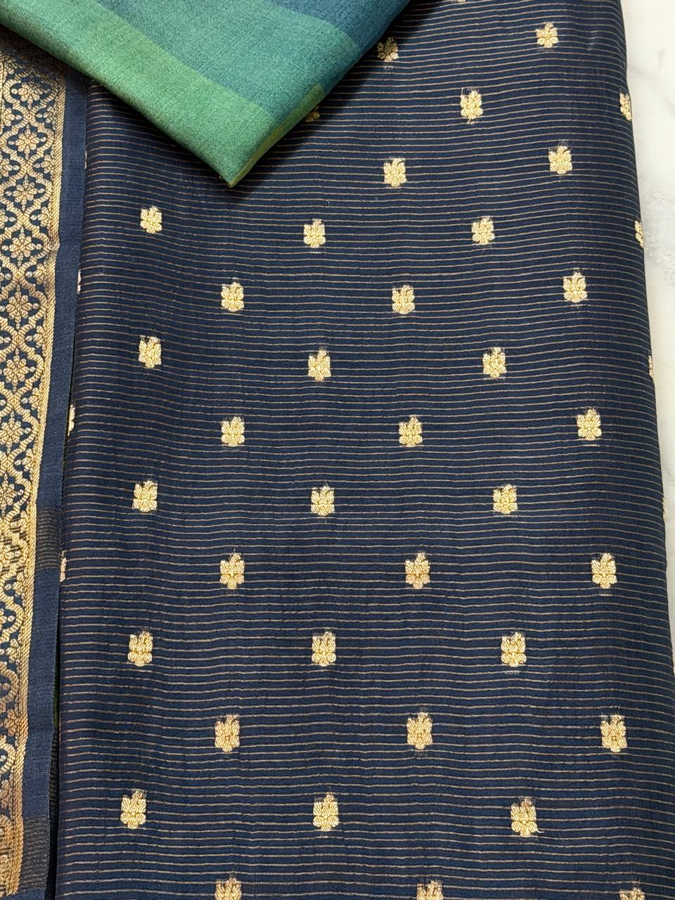 Chanderi tissue suit set 