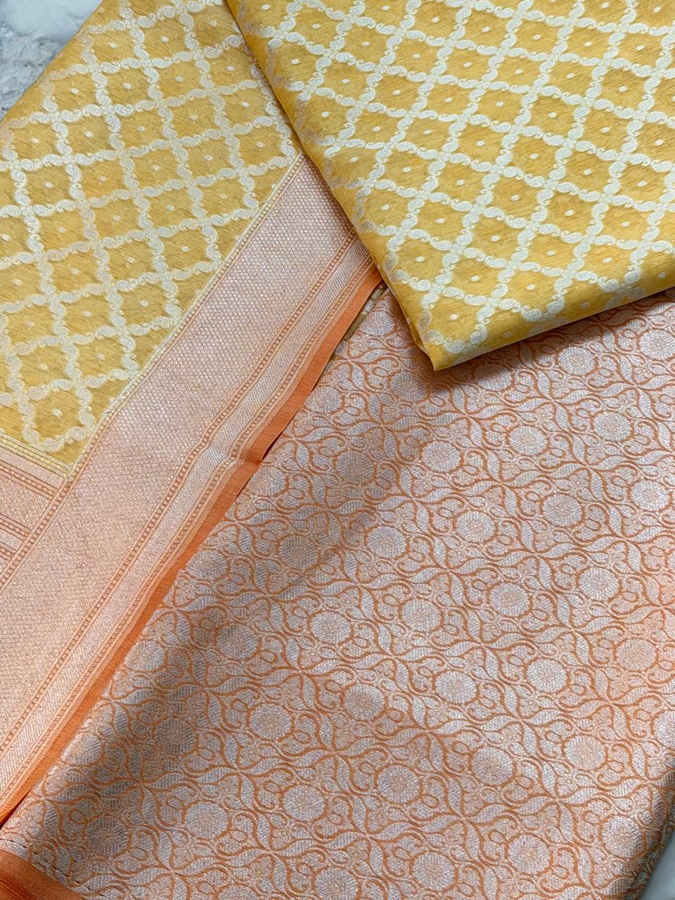 Cotton brocade suit set 