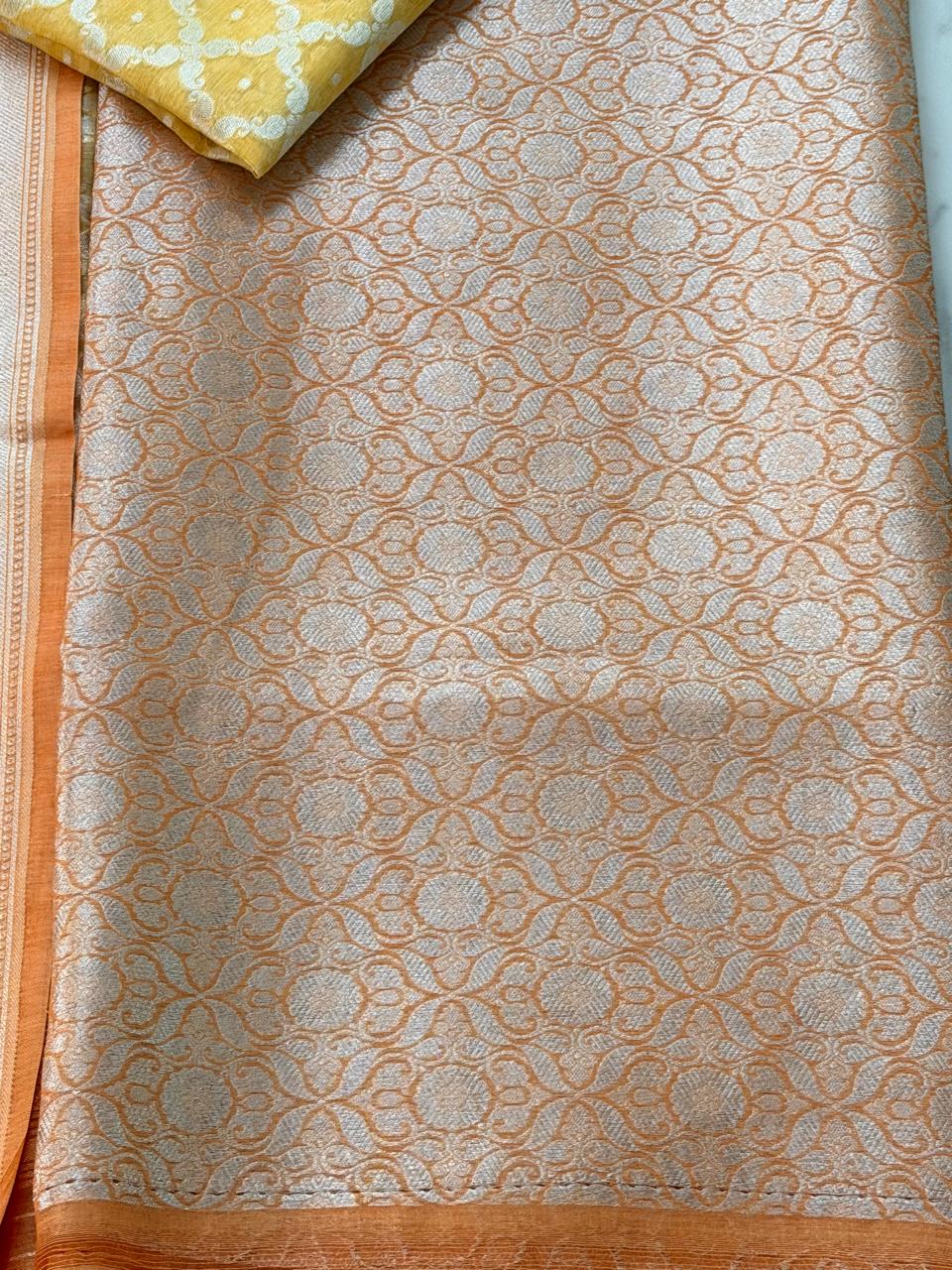 Cotton brocade suit set 