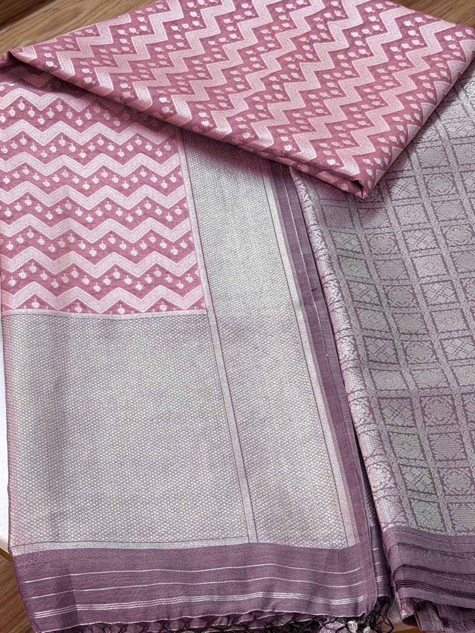 Cotton brocade suit set 