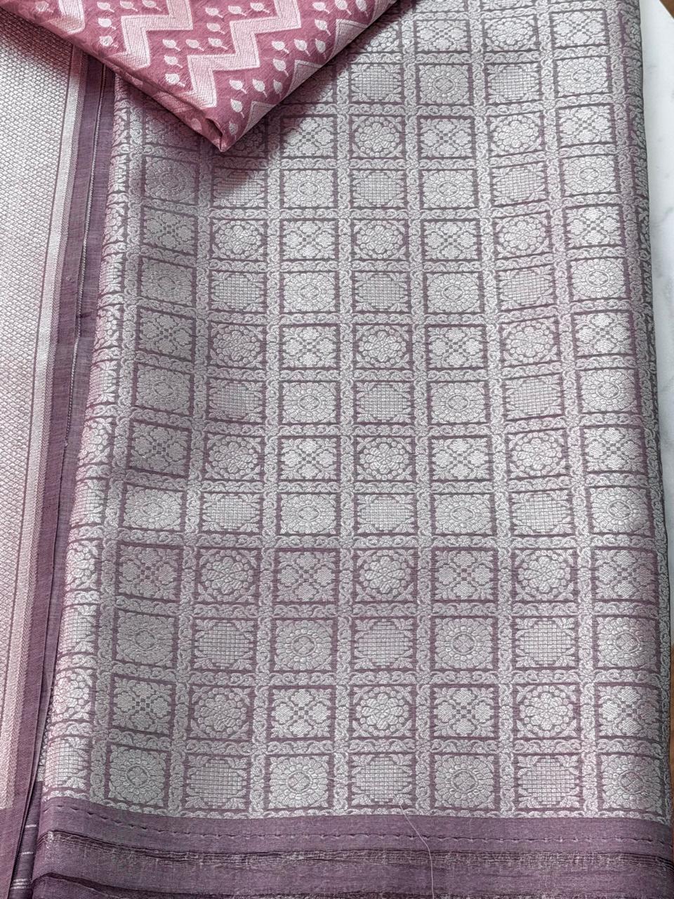 Cotton brocade suit set 