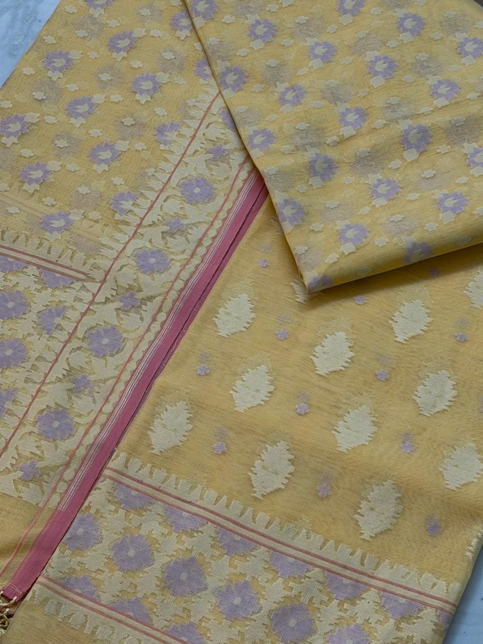 Handloom cotton suit 