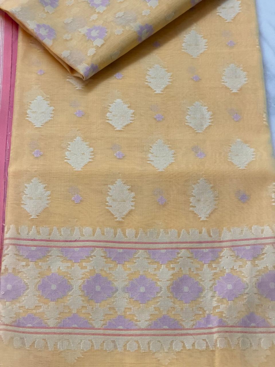 Handloom cotton suit 
