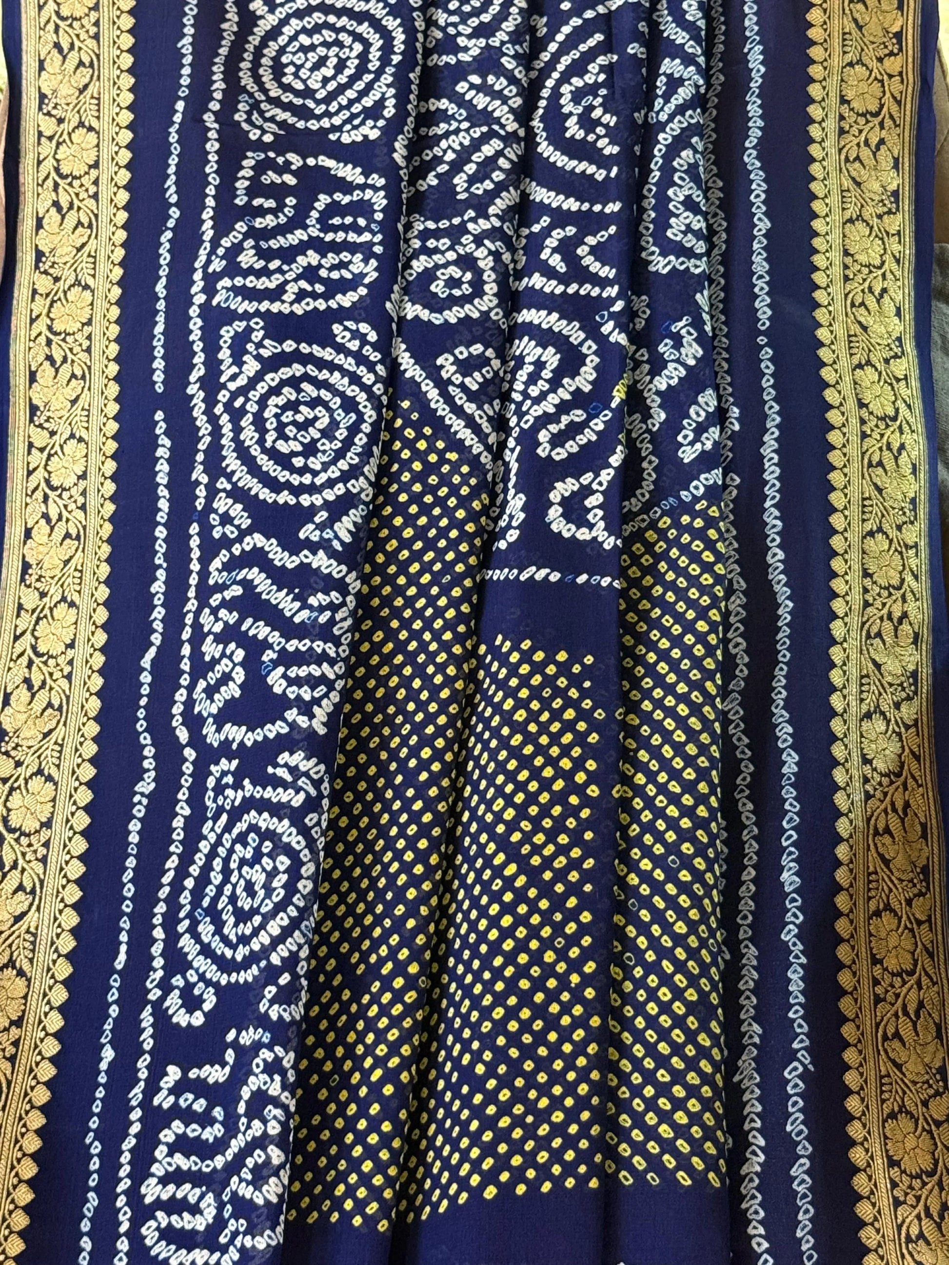 Premium Banarasi Bandhani Dupatta Heritage Weaves