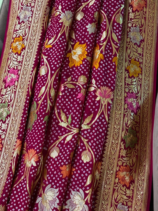 Premium Banarasi Bandhani Dupatta