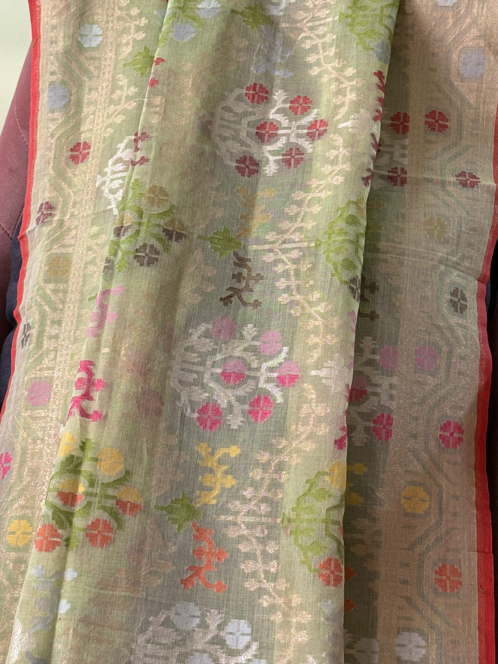 Ektara Cotton Jamdani Dupatta