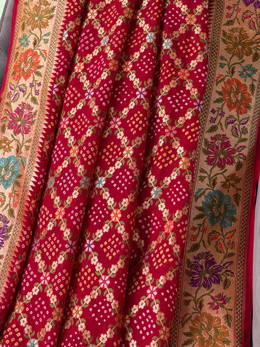 Premium Banarasi Bandhani Dupatta
