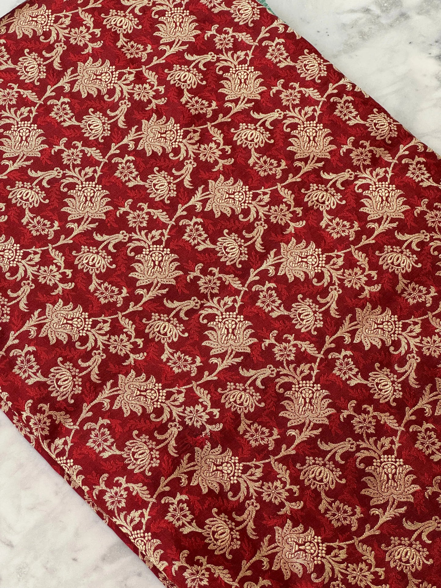 Katan Silk Tanchoi Jaal Fabric Heritage Weaves Online