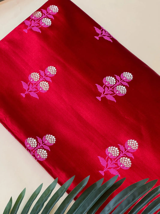 Mushru Silk Kadhua Fabric Heritage Weaves Online