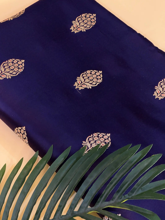 Mushru Silk Kadhua Fabric Heritage Weaves Online