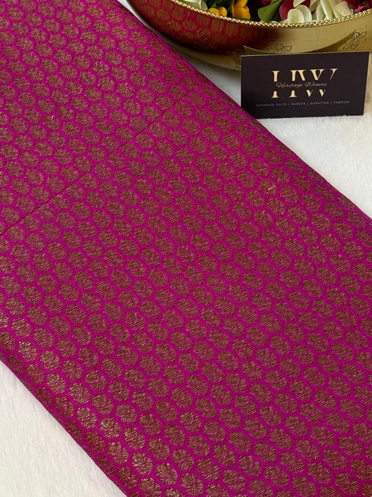 Katan Silk Antique Zari Fabric