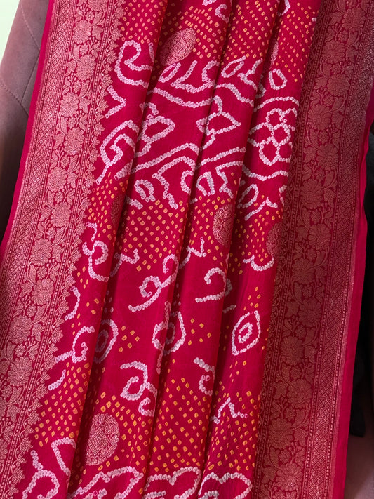 Premium Banarasi Bandhani Dupatta