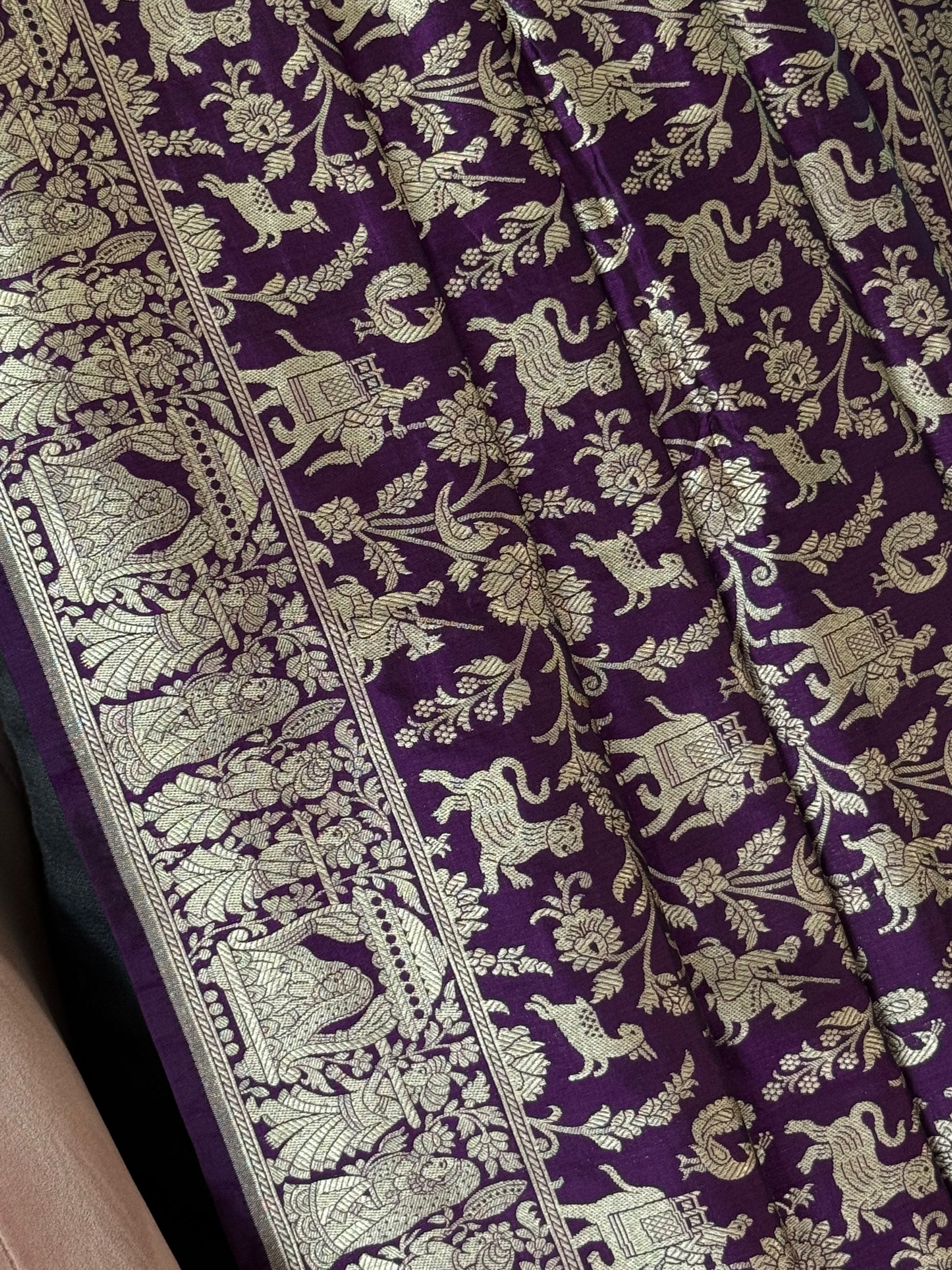 Katan Silk Shikargha Dupatta