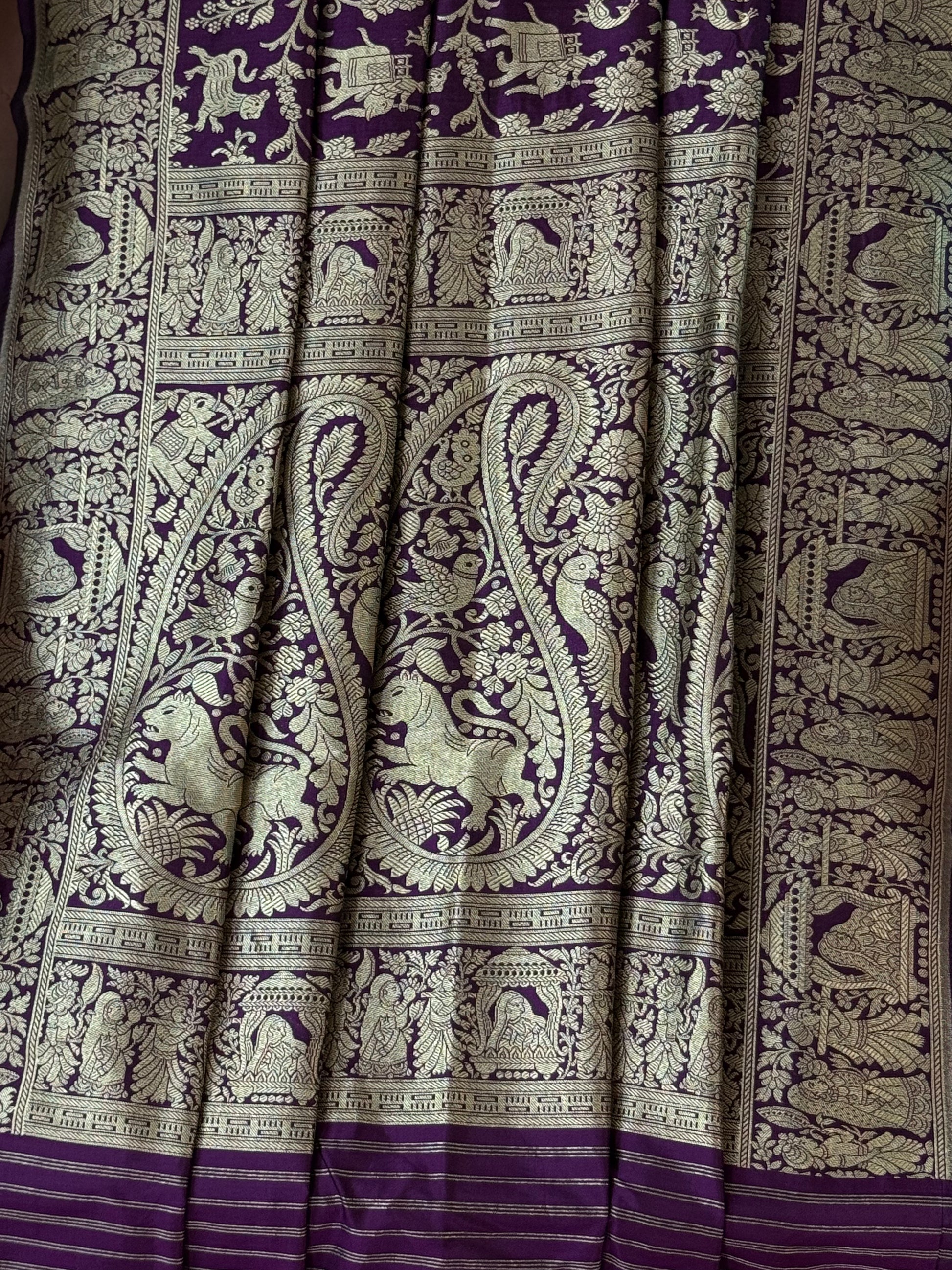 Katan Silk Shikargha Dupatta