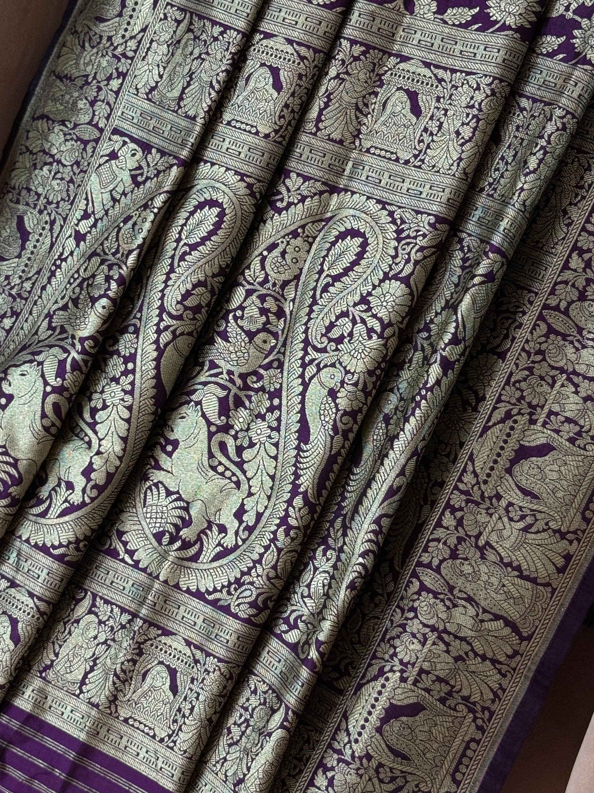 Katan Silk Shikargha Dupatta