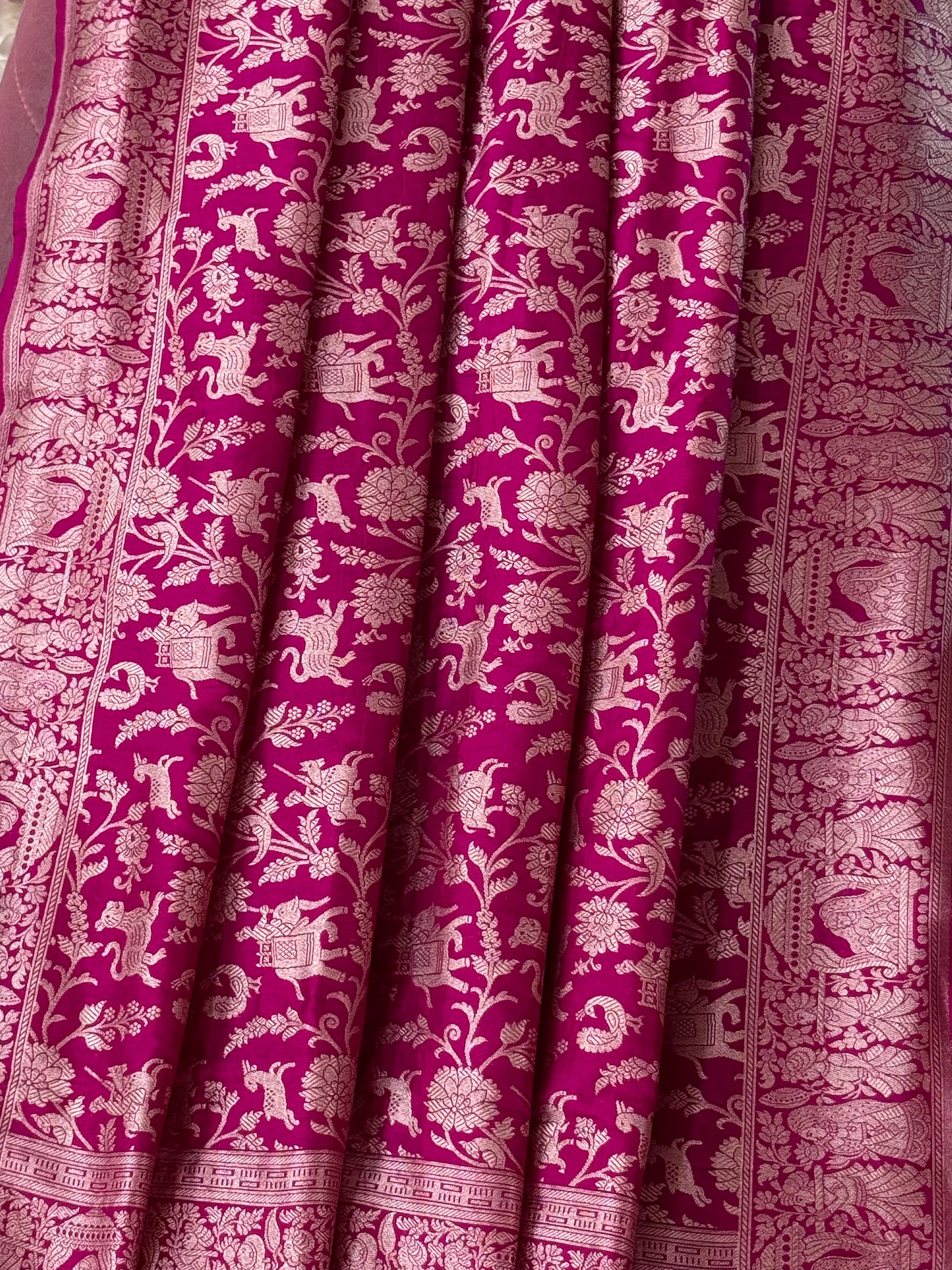 Katan Silk Shikargha Dupatta