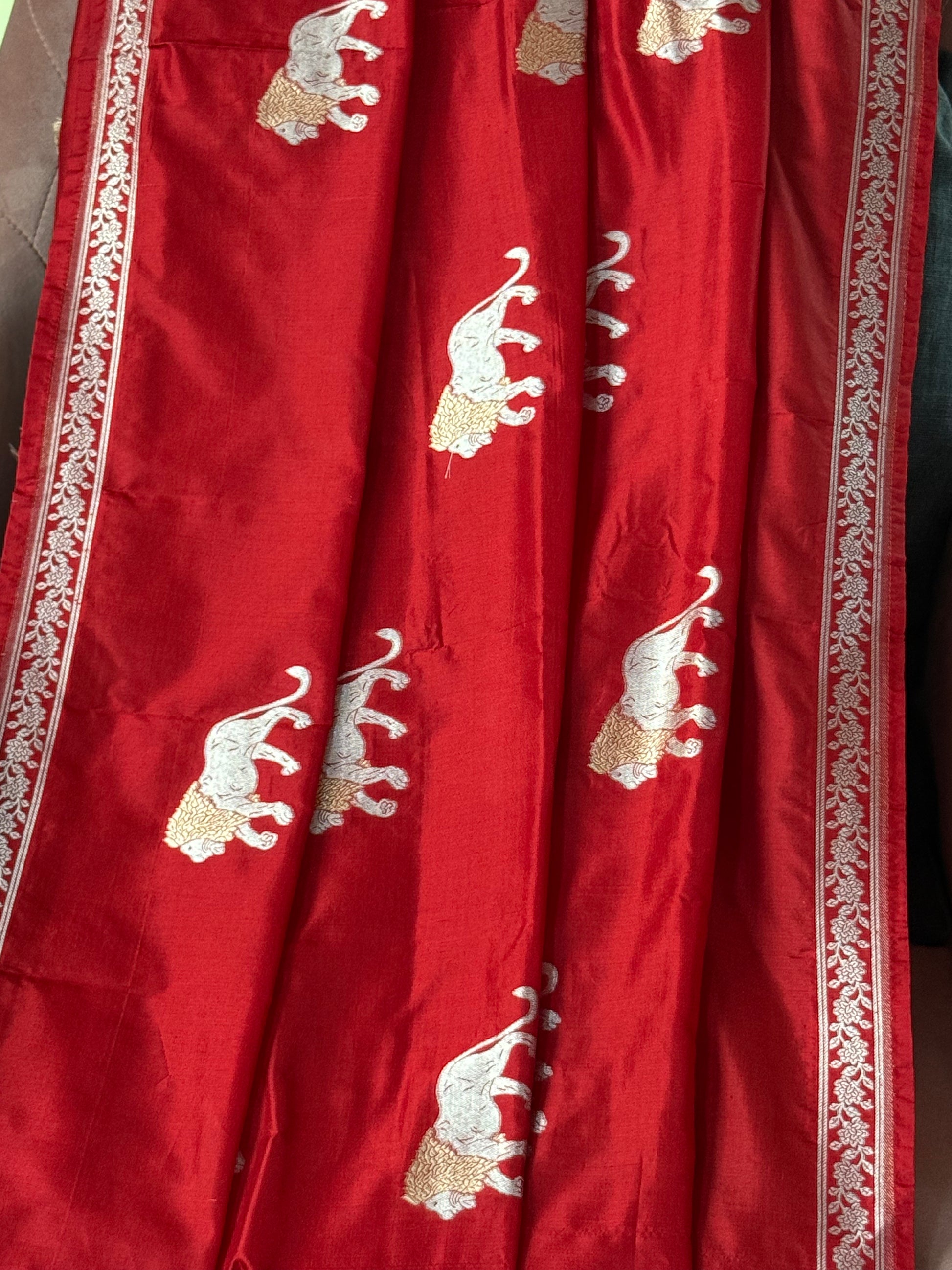 Katan Silk Shikargha Dupatta