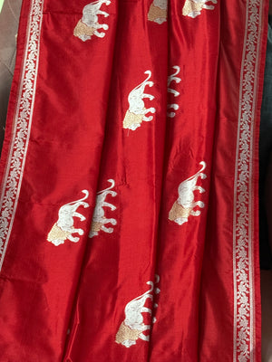 Katan Silk Shikargha Dupatta