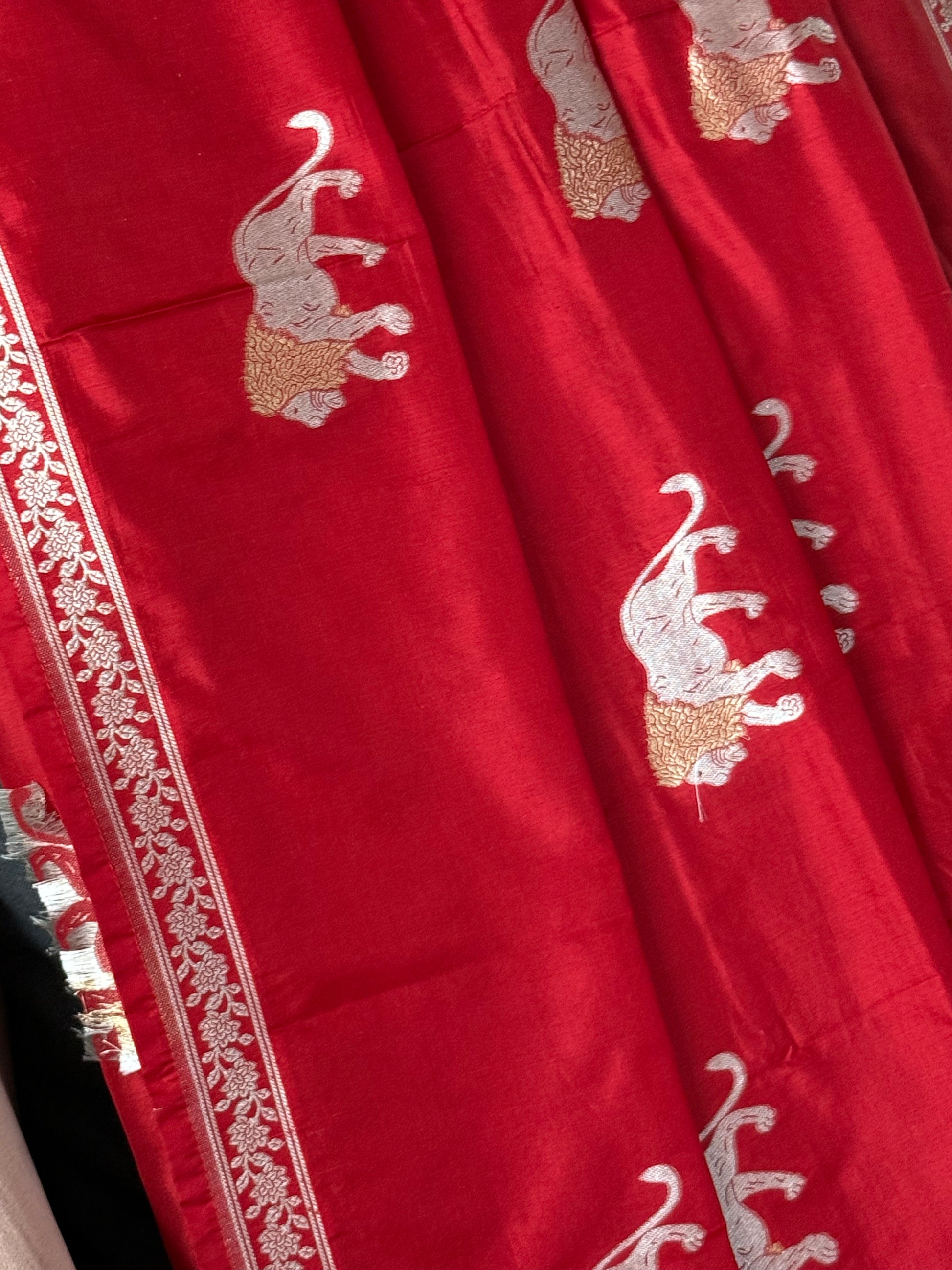 Katan Silk Shikargha Dupatta