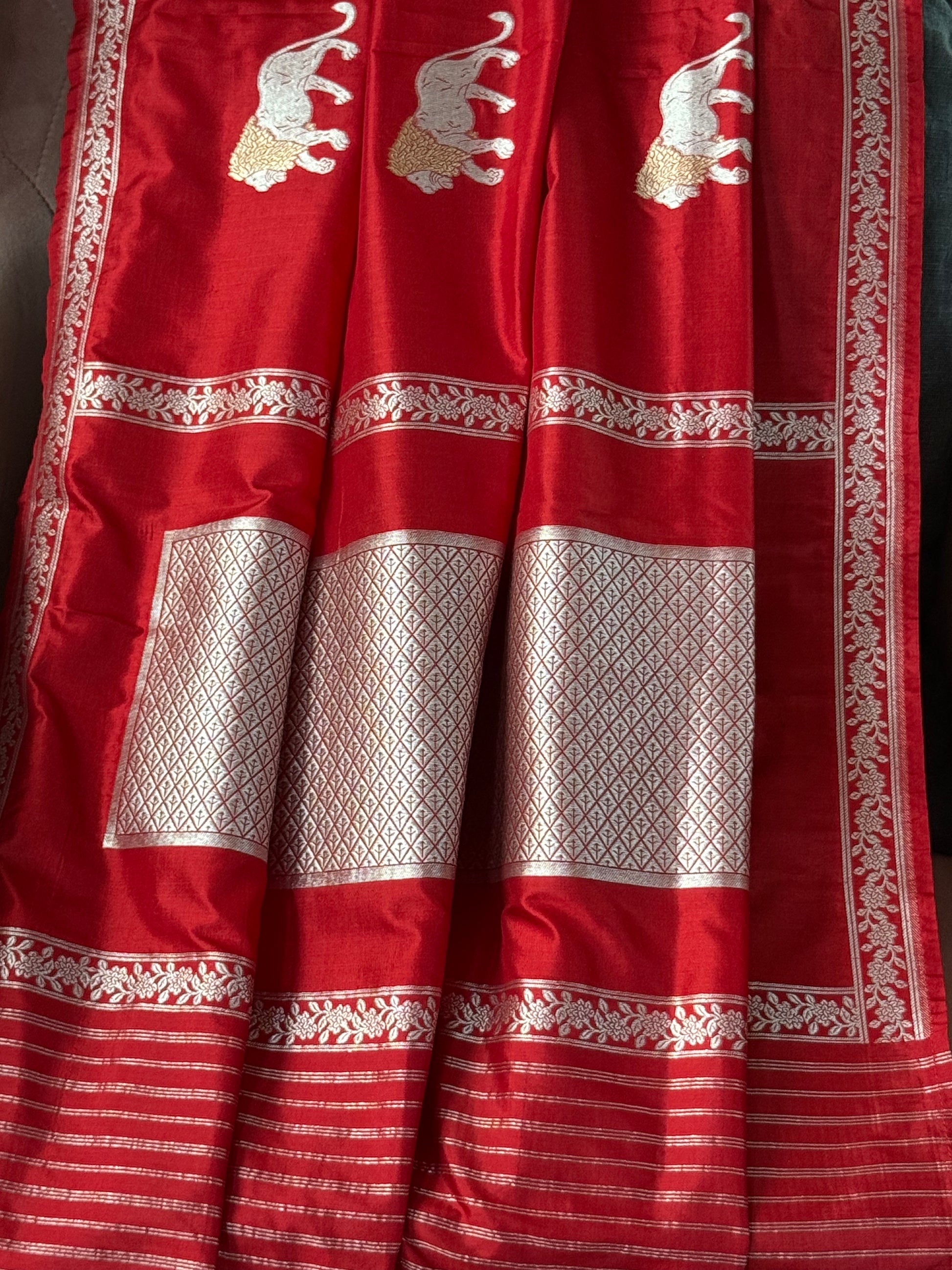 Katan Silk Shikargha Dupatta