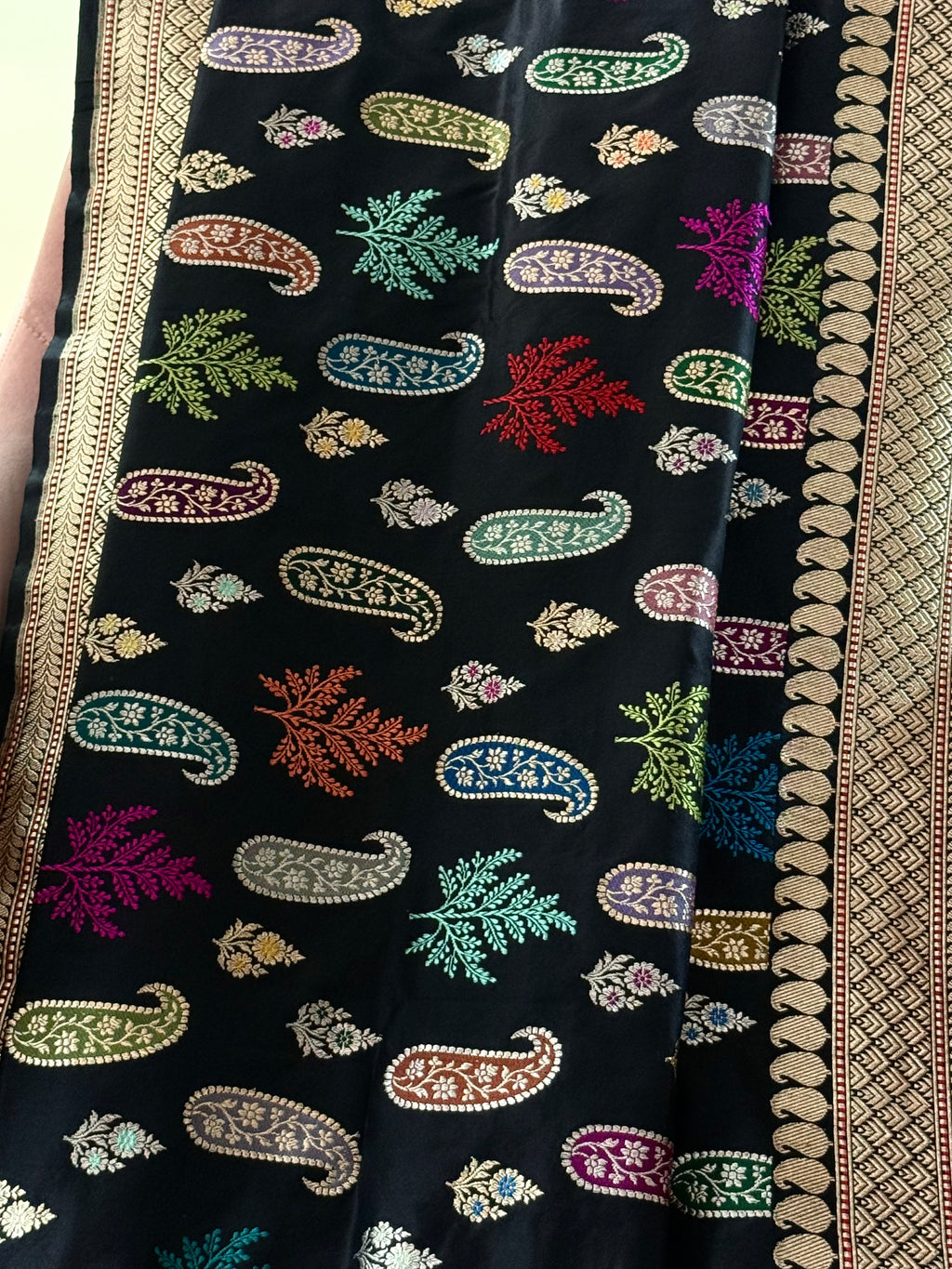 Katan Silk Kadhua Meenakari Dupatta